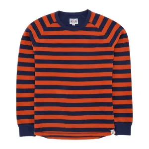 13 And A Half Magazine Waffle Jersey Orange / Navy