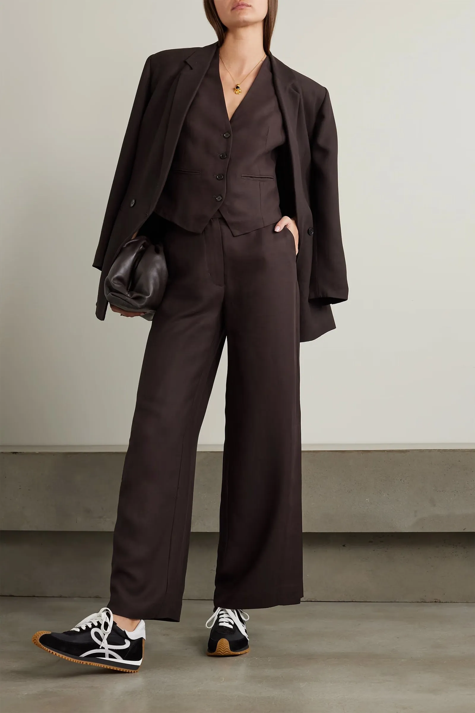 Alba Crepe Wide-leg Pants