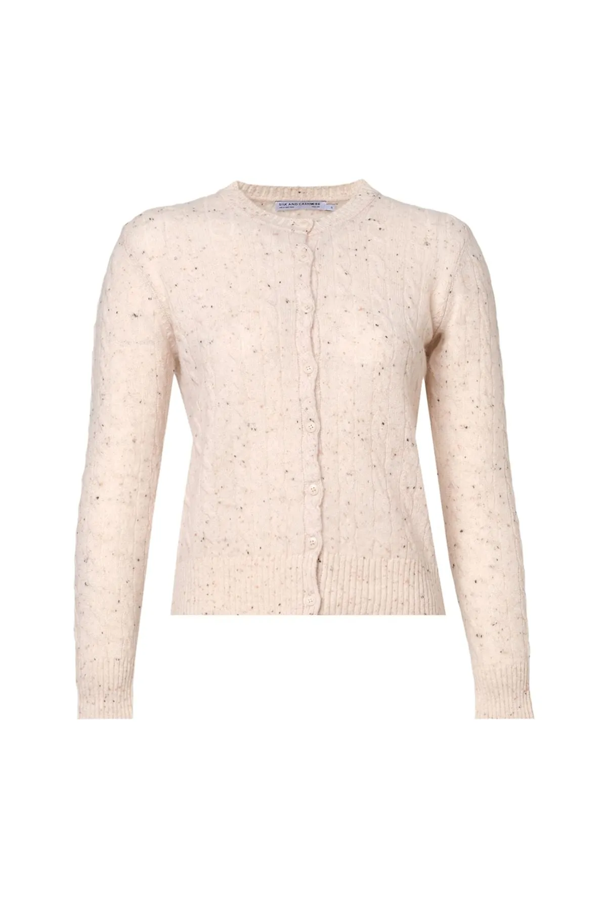 Beige Cashmere and Wool Amelia Women's Cardigan