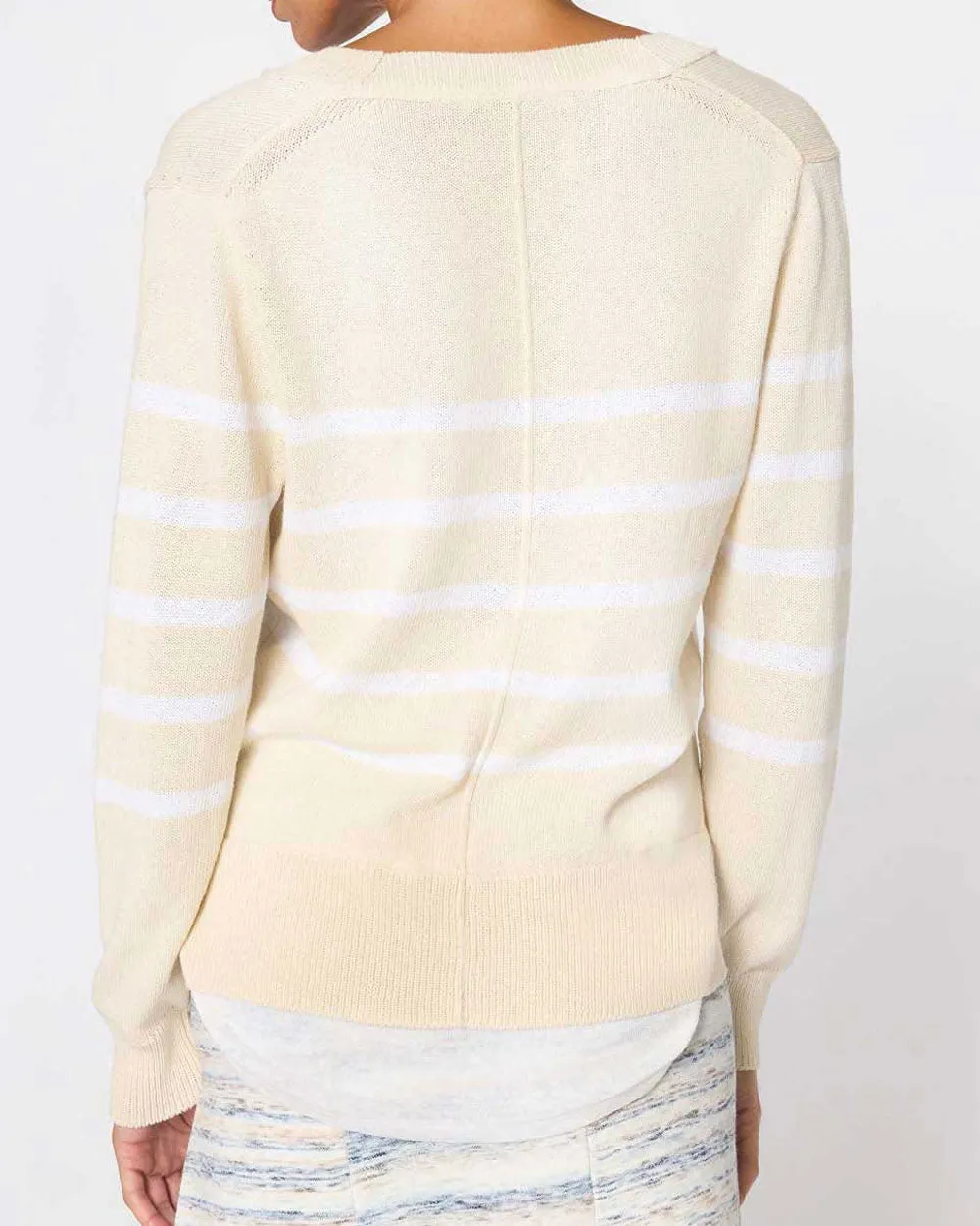 Calla Ivory Roan Layered Stripe Henley