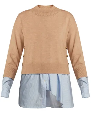 Camel Layered Beri Pullover