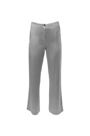 Classic Straight Leg Pants In Stone Grey