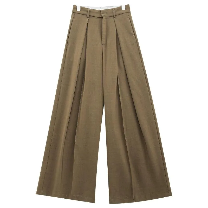 Dramatic Noir Wide-Leg Palazzo Pants