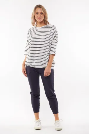 Elm - Fundamental Mazie Sweat - Navy Stripe