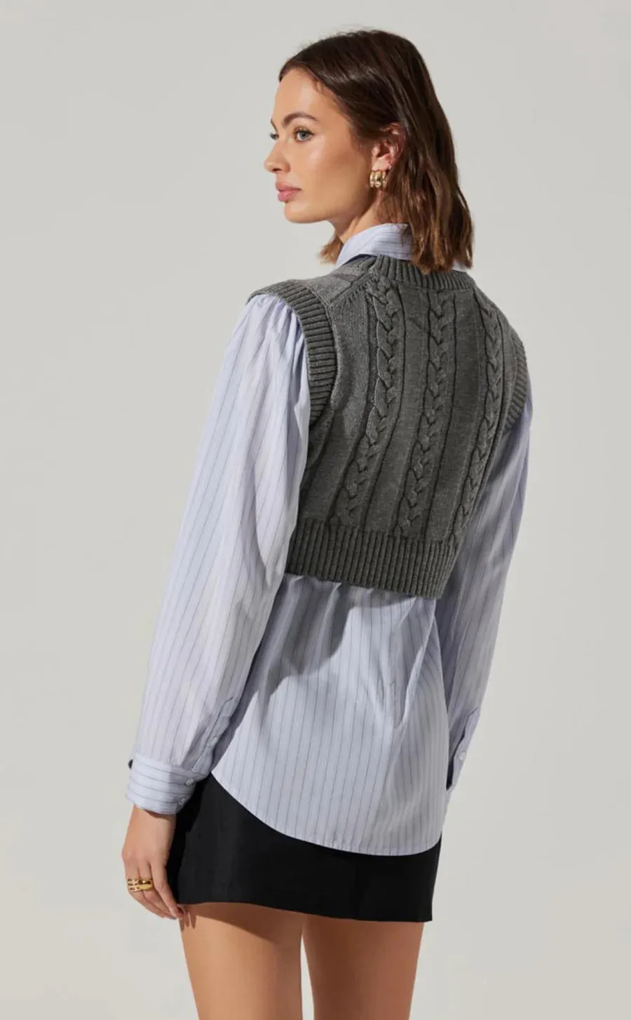 FLANNERY LAYERED SWEATER