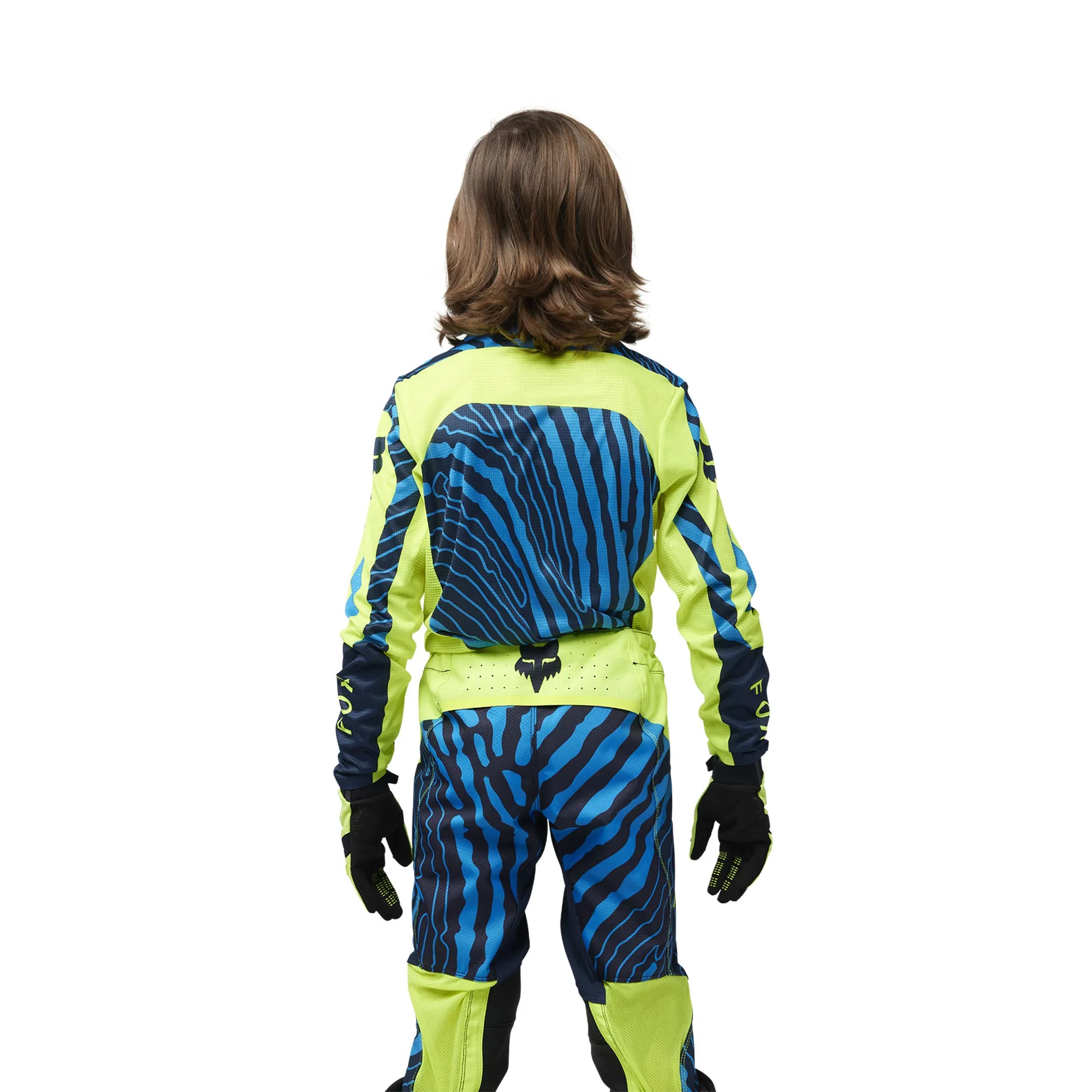 Fox Racing Youth Flexair Impression Offroad Jersey Fluorescent Yellow