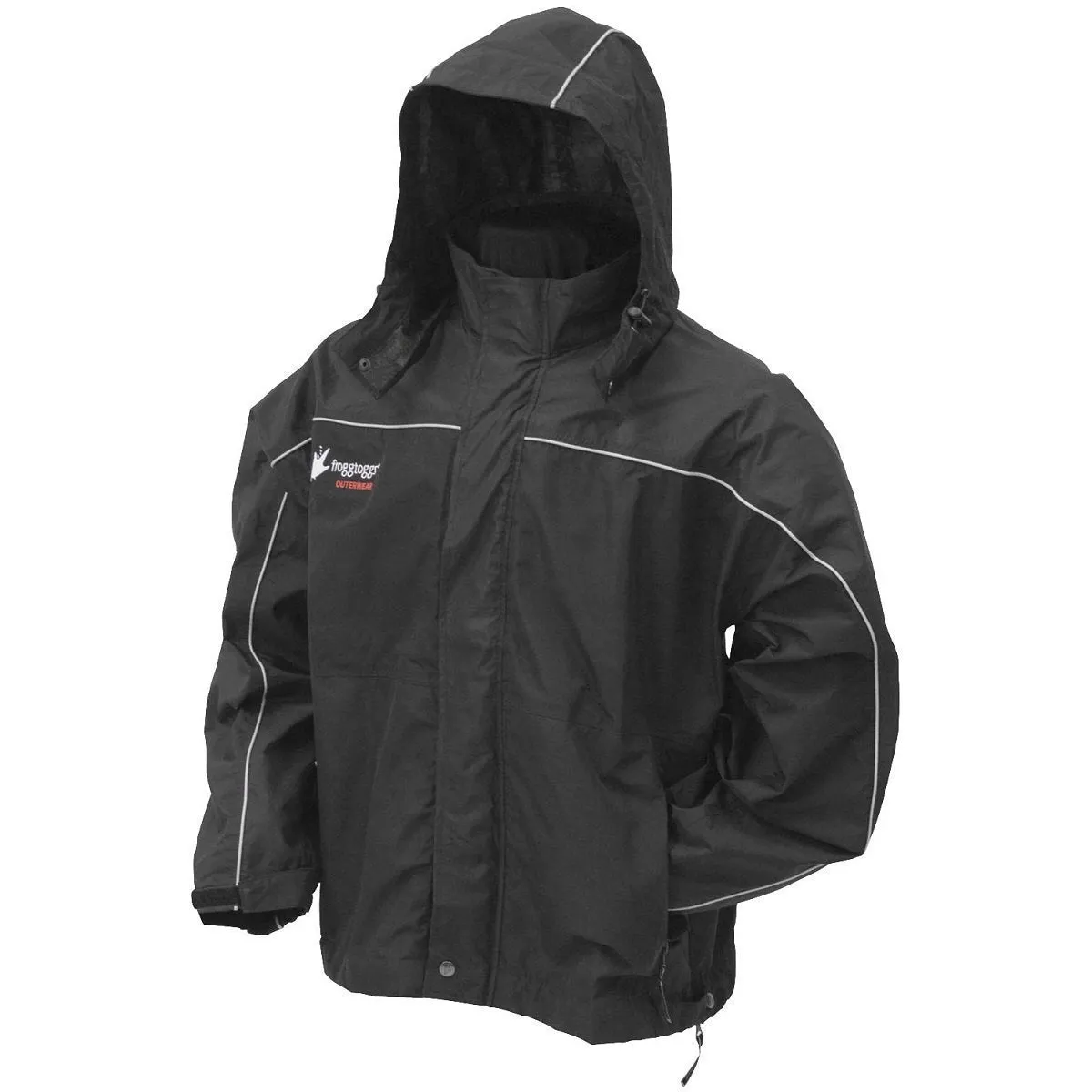 Frogg Toggs 'Toadz Highway' Black Textile Rain Jacket