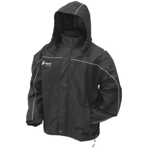 Frogg Toggs 'Toadz Highway' Black Textile Rain Jacket