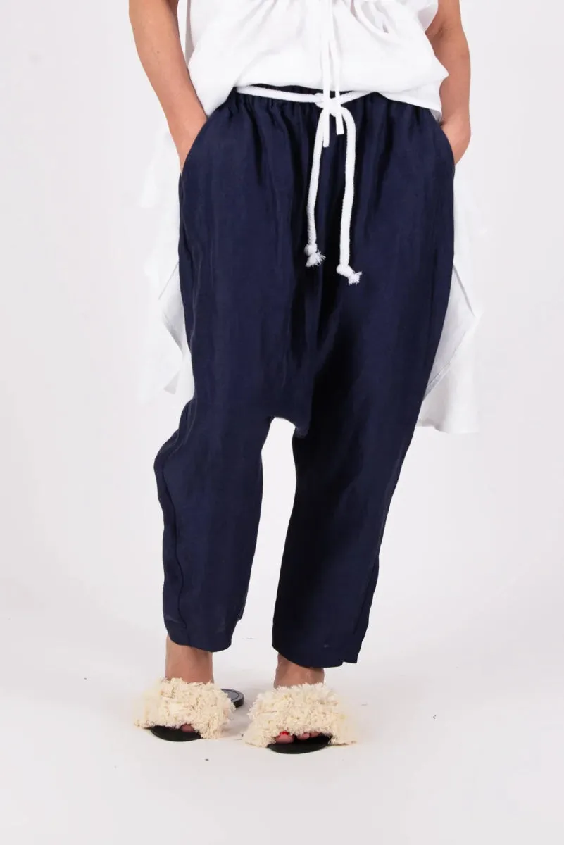 Harem Linen Loose Pants DANIELA