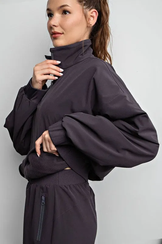 Heavy Fleece Straight Windbreaker Pants
