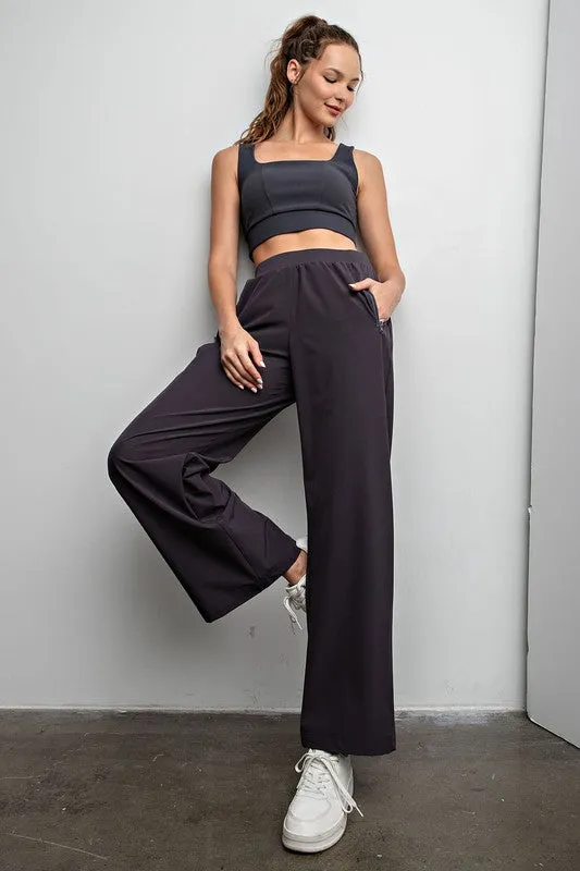 Heavy Fleece Straight Windbreaker Pants