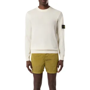 Light Wool Knit Sweater in Natural