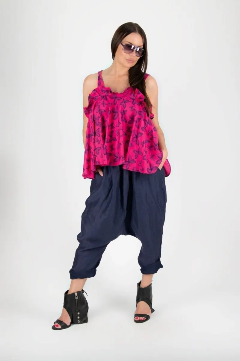 Linen Harem Pants DANIELA