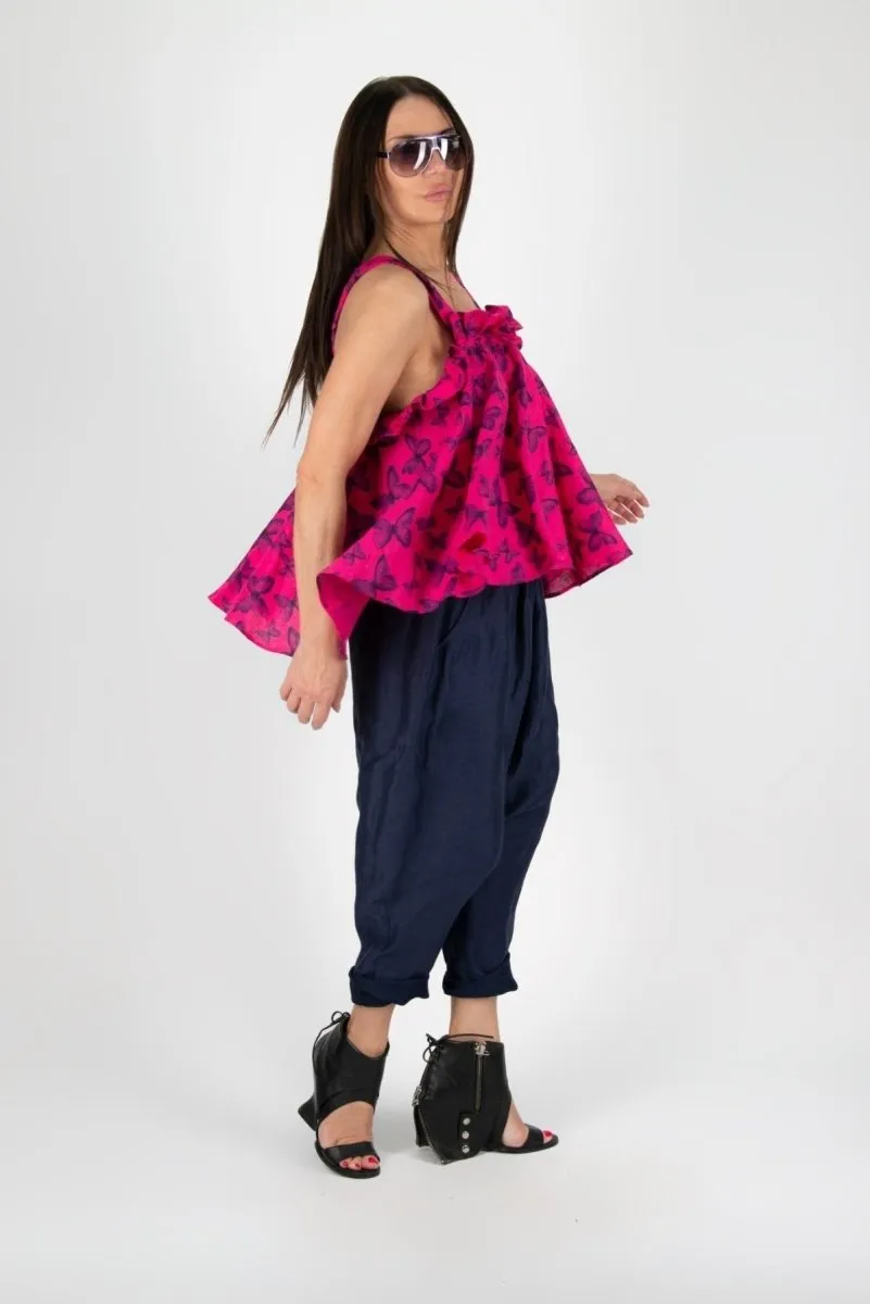 Linen Harem Pants DANIELA