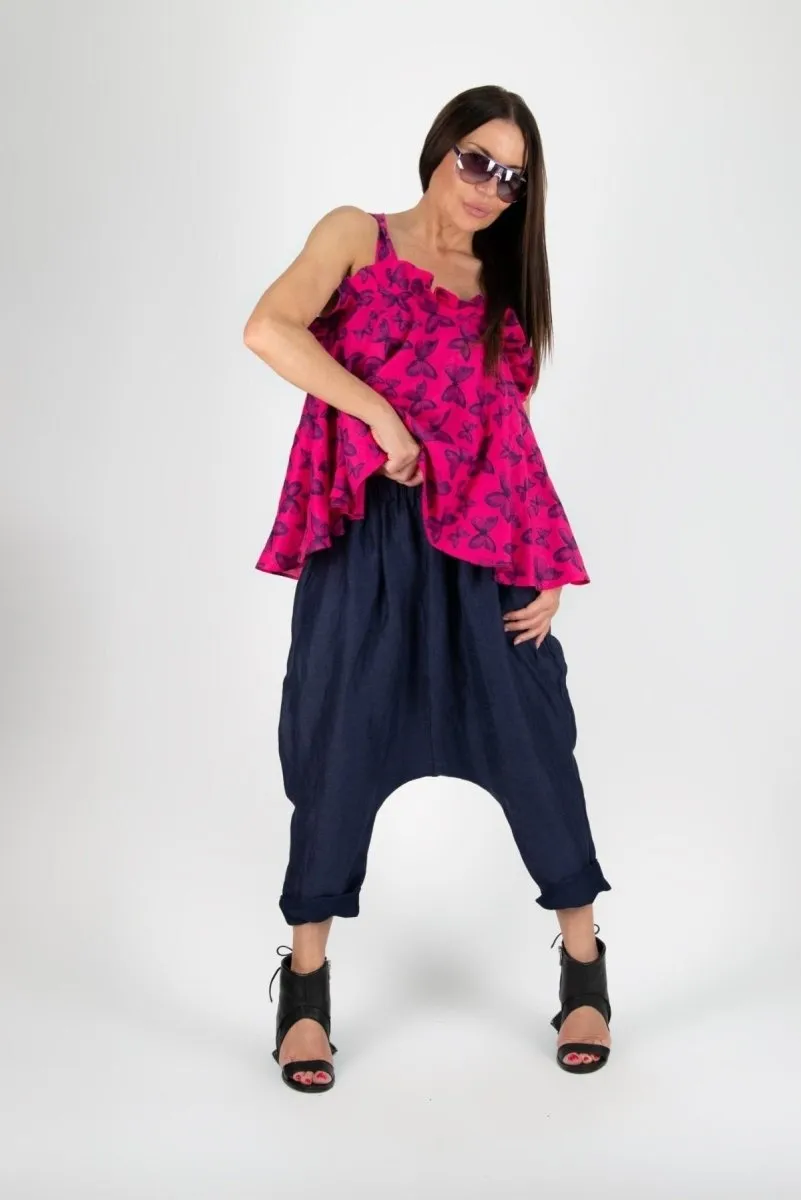 Linen Harem Pants DANIELA