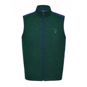 NLU   H&B Insulated Fleece Vest | Pine Herringbone