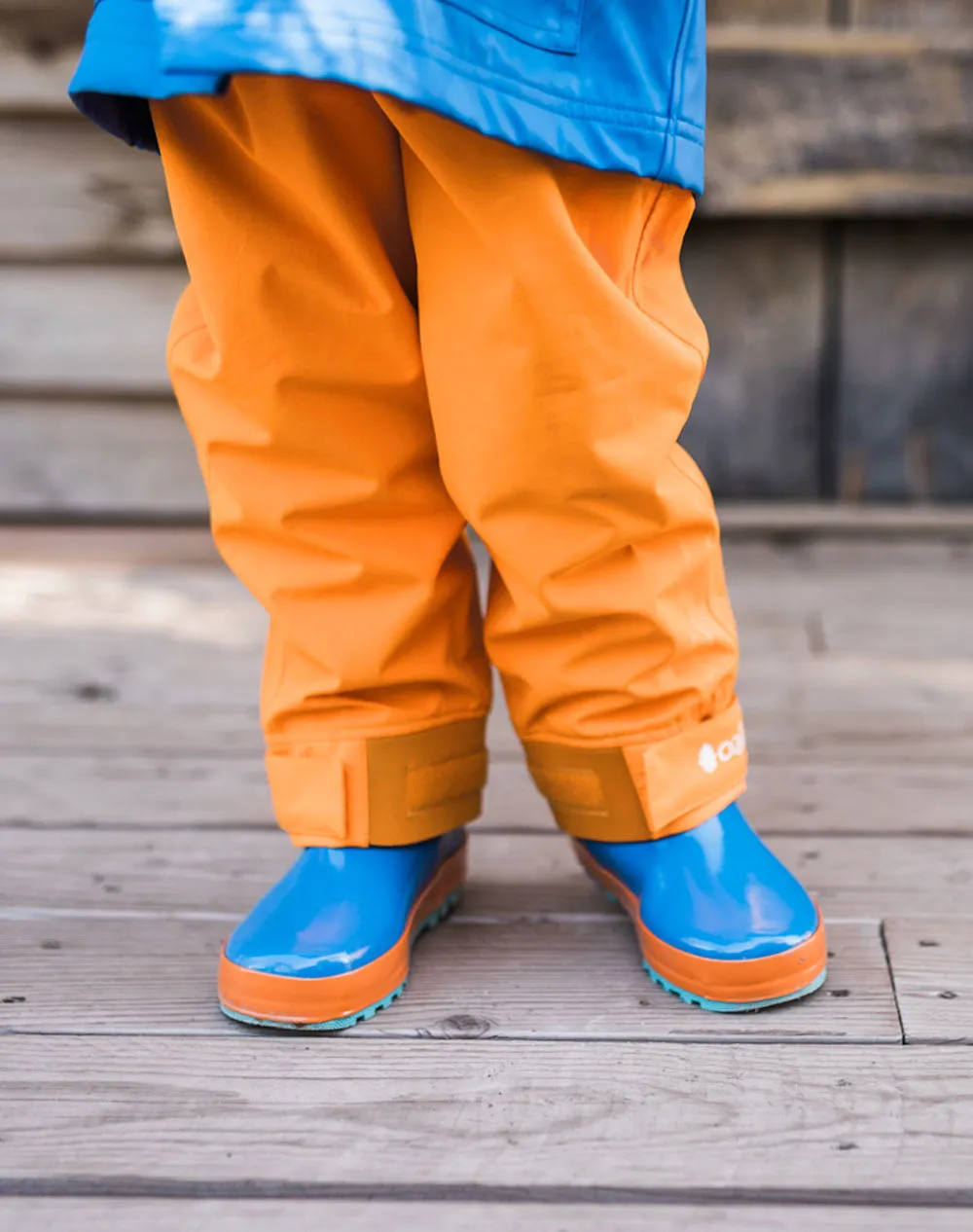 OAKIWEAR KIDS’ TRAIL II RAIN PANTS, LAVA ORANGE