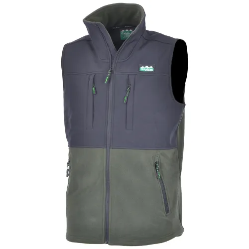 Ridgeline | Hybrid Fleece Vest | Olive & Black