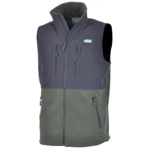 Ridgeline | Hybrid Fleece Vest | Olive & Black