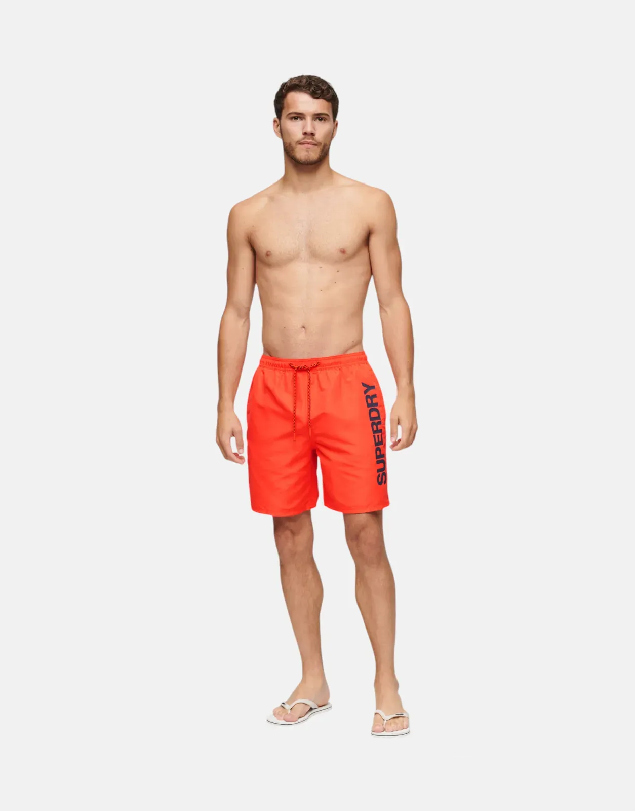 Superdry Sport Graphic Cherry Tomato Red Swim Shorts