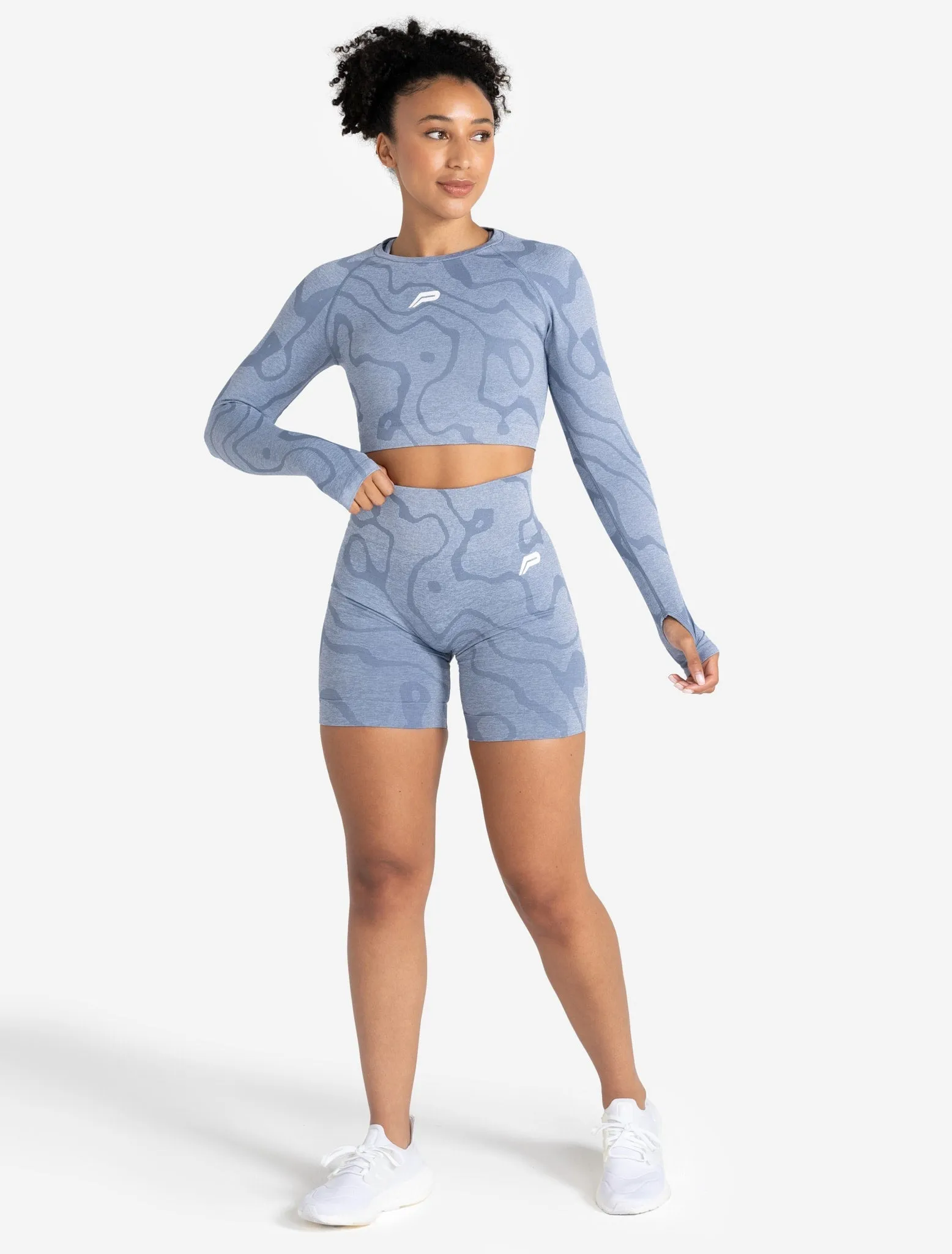 Sustainable Seamless Shorts - Blue