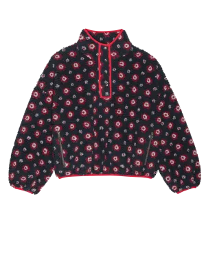 The Countryside Pullover. -- Navy Geo Daisy