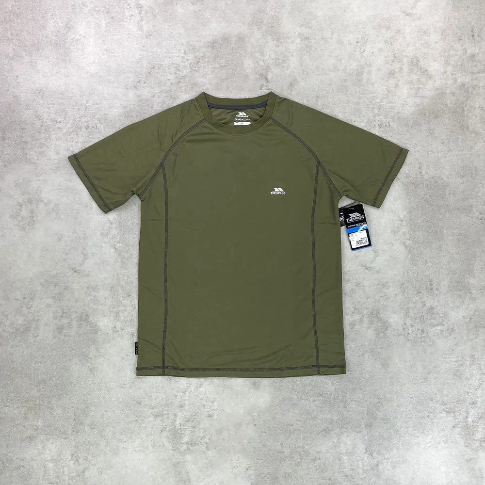 Trespass Albert T-shirt Khaki Green