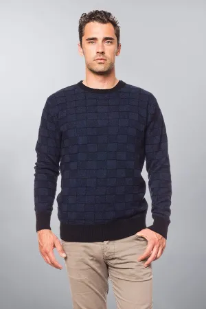 Windowpane Men's Cashmere Sweater
