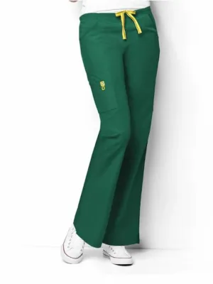 WonderWink Origins Women's Romeo Cargo Scrub Pant | Hunter Green