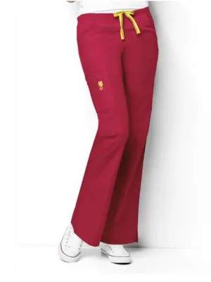 WonderWink Origins Women's Romeo Cargo Scrub Pant | Red